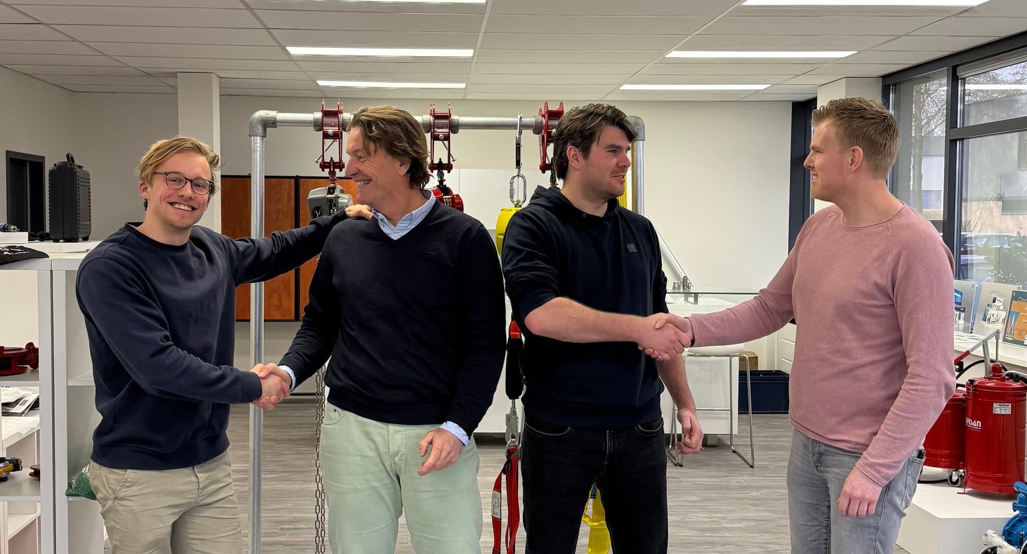 AgentsLab on-site with a customer